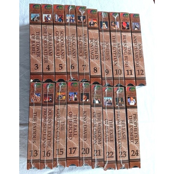 VHS Old Testament Bible Stories In the Beginning 19 Vols Animated 12 Sealed - Picture 2 of 4